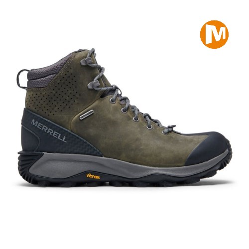 Pánské Zimní Boty Merrell Thermo Glacier Mid Waterproof Olivy Zelené (CZ. KEJVF)